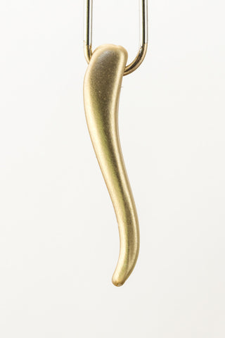 21mm Matte Gold Pewter Curved Drop #MFA175-General Bead