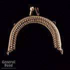 2" Gold Tone Victorian Style Purse Frame-General Bead
