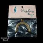 2" Gold Tone Victorian Style Purse Frame-General Bead