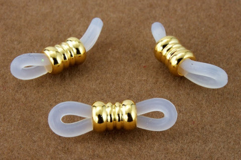 20mm Gold and Clear Eyeglass Holder #MFJ015-General Bead