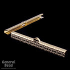 1 1/2 Inch Gold Tone Bar Clamp #MFI024-General Bead