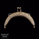 2" Gold Tone Victorian Style Purse Frame-General Bead