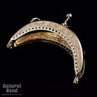 2" Gold Tone Victorian Style Purse Frame-General Bead