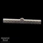 1 1/2 Inch Silver Tone Bar Clamp #MFJ024-General Bead
