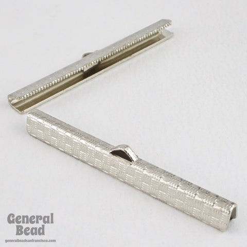 2 Inch Silver Tone Bar Clamp #MFL024-General Bead