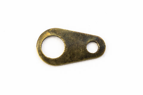9mm Antique Brass Dog Tag Connector #MFM011-General Bead
