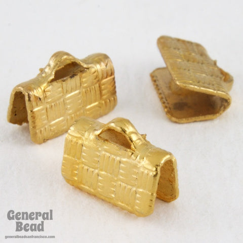 3/8 Inch Gold Tone Bar Clamp #MFM024-General Bead