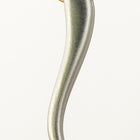 21mm Matte Silver Pewter Curved Drop #MFB175-General Bead