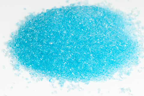 Transparent Baby Blue Glass Microbeads