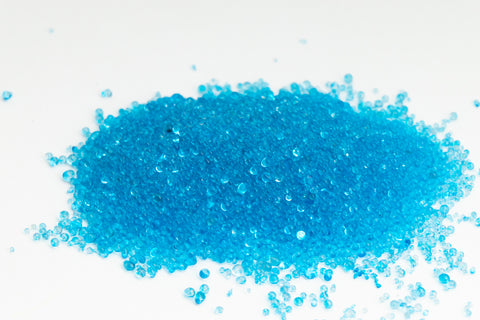 Transparent Aqua Glass Microbeads