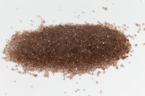 Transparent Brown Glass Microbeads