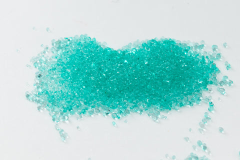 Transparent Seafoam Green Glass Microbeads