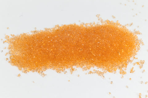 Transparent Tangerine Glass Microbeads