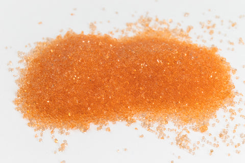 Transparent Orange Glass Microbeads