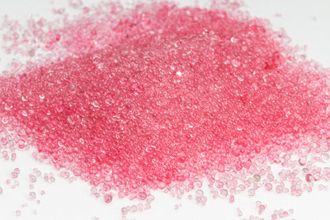 Transparent Light Red Glass Microbeads