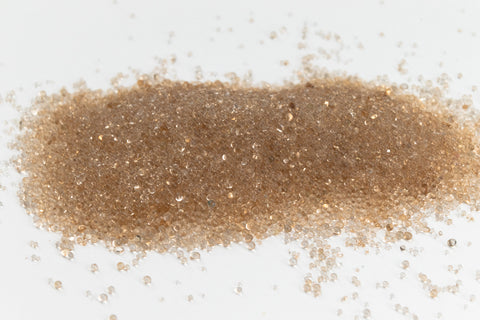 Transparent Topaz Glass Microbeads