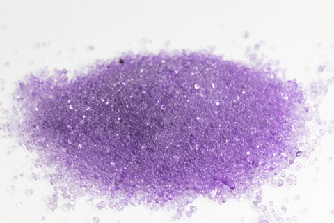 Transparent Lavender Glass Microbeads
