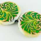 23.5mm x 7mm Fountain Fern Mood Bead #MOOD37-General Bead