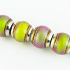 6mm Hot Pinks Round Mood Bead with Cap #MOOD45-General Bead