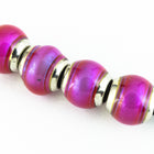 6mm Hot Pinks Round Mood Bead with Cap #MOOD45-General Bead