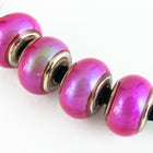 6mm x 9mm Hot Pinks Pony Mood Bead with Cap #MOOD46-General Bead