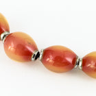 12mm x 8mm Hot Pinks Oval Mood Bead with Cap #MOOD48-General Bead