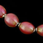 12mm x 8mm Hot Pinks Oval Mood Bead with Cap #MOOD48-General Bead