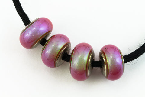 7mm x 11mm Hot Pinks Rondelle Mood Bead #MOOD50-General Bead