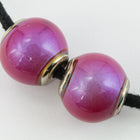 12mm Hot Pinks Round Mood Bead with Cap #MOOD51-General Bead