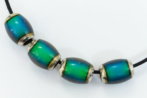 10mm x 6mm Barrel Mood Bead with Cap #MOOD610-General Bead