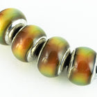 7mm x 8mm Crow Mood Bead with Cap #MOOD78-General Bead