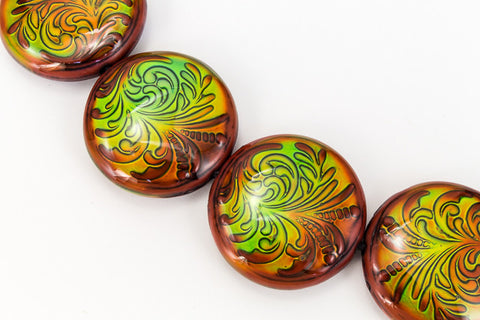 23.5mm x 7mm Radiant Fern Mood Bead #MOOD38-General Bead