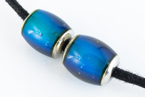 12mm x 8mm Barrel Mood Bead with Cap #MOOD812-General Bead