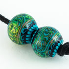 12.5mm x 11mm Blue Mystique Mood Bead #MOOD23-General Bead