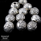 6mm Antique Silver Rose Bead #MPA015-General Bead