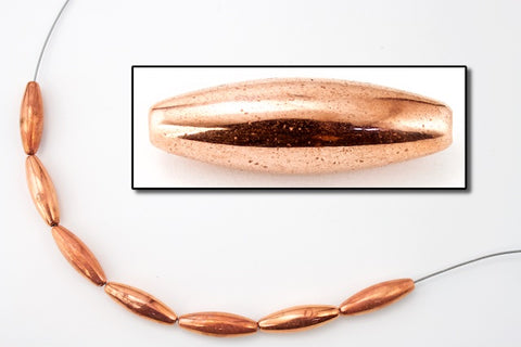6mm x 18mm Copper Tapered Tube Bead (4 Pcs) #MPA023-General Bead
