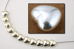 10mm Silver Heart Bead #MPA054