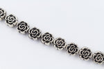 5mm Antique Silver Rose Bead (2 Pcs) #MPA146