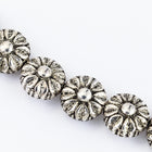 10mm Antique Silver Flower Bead #MPA160