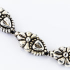20mm Antique Silver Flower and Heart Bead #MPA164