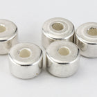 4mm Silver Drum Bead (10 Pcs) #MPB026-General Bead