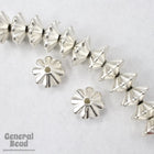 10mm Bright Silver Grooved Rondelle (25 Pcs) #MPB031-General Bead