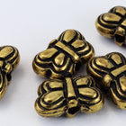 8mm Antique Gold Butterfly Bead (2 Pcs) #MPB147