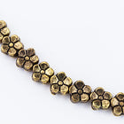 6mm Antique Gold Flower Bead (2 Pcs) #MPB151