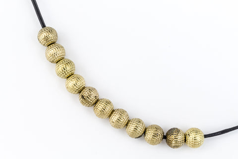 6mm Gold Round Sand Bead #MPC014-General Bead