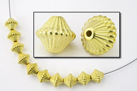 9mm Gold Bicone (6 Pcs) #MPC048