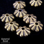 6mm Antique Gold Grooved Rondelle #MPD030-General Bead