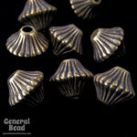 6mm Antique Gold Bicone #MPD047-General Bead