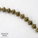 6mm Antique Gold Bicone #MPD047-General Bead