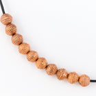 6mm Copper Round Sand Bead #MPE014-General Bead